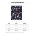 thumbnail image 5 of Fuzoiu Retro Rabbit Flower Print Flannel Throw Blanket,Light Weight Warm Decorative,Throw Blanket Cover for Sofa, Couch, Bedroom,Travel-50"x40", 5 of 6