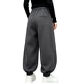 thumbnail image 5 of Qingpeng Boys Girls Sweatpants Elastic Waist Side Pockets Drawstring Cuffed Casual Athletic Long Pants for Kids, 5 of 5
