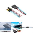 thumbnail image 3 of Car Waterproof Connector, Waterproof Practical Safe Connection Waterproof Electrical Connector Convenient  for Marines for Trucks for Boats for Cars 4P,5P,6P, 3 of 8