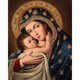 thumbnail image 1 of Pintura pintada a mano DIY hecha a mano por números, cuadro de lienzo al óleo, Kit de niño virgen Likrtyny Arte deco, 1 of 9