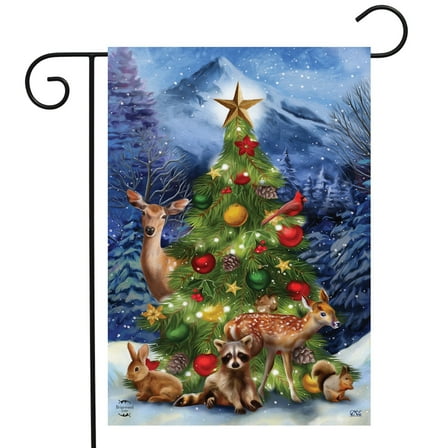 Briarwood Lane Christmas Tree Friends Garden Flag