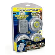 Angle View: UOTOO One Click Lites 3-Pack COB-LED Utility Light in Silver