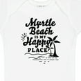 thumbnail image 4 of Inktastic Myrtle Beach is My Happy Place with Palm Trees Boys or Girls Baby Bodysuit, 4 of 5