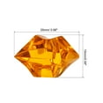 thumbnail image 2 of Uxcell 25x15mm Fake Ice Cube Acrylic Irregular Crushed Crystal Rocks Fake Diamonds, Orange 1 Pack (130Pcs), 2 of 5