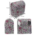 thumbnail image 5 of Floral Lounger Chair Bag, Continuous Pointed Petals Pink Flowers Illustration Print on Plain Backdrop, High Capacity Storage with Handle Container, Lounger Size, White Multicolor, by Ambesonne, 5 of 5