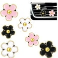 thumbnail image 1 of 6 clips para rejilla de ventilación de coche con diseño de flores, aromaterapia, ambientador, decoración para rejilla de ventilación., 1 of 8