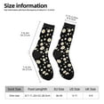 thumbnail image 2 of Honeii Daisy Print Adult Socks,Crew Socks,Casual Calf Socks,Daily Wear Socks for Men & Women, Perfect for Sports, Casual and Everyday Use, 2 of 6