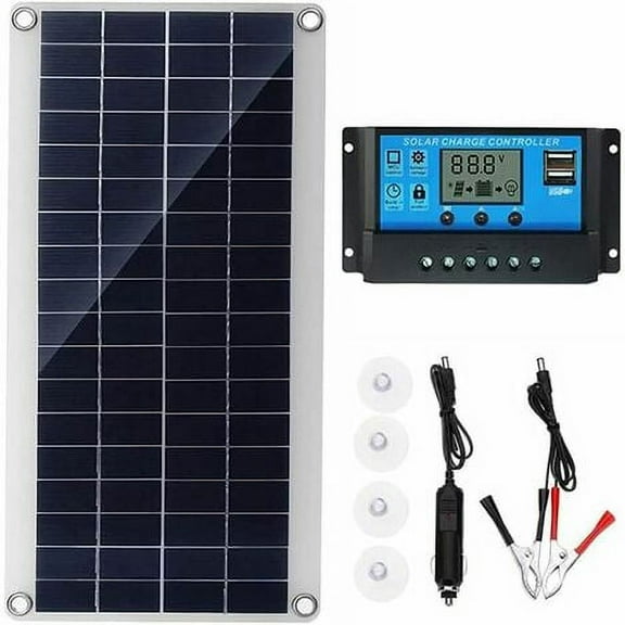 20W 12V Solar Panel, Solar Panel Kit, Battery Charger Kit with 20A Solar Charge Controller for Motorhome, Yacht, Outdoor, Garden, Lighting