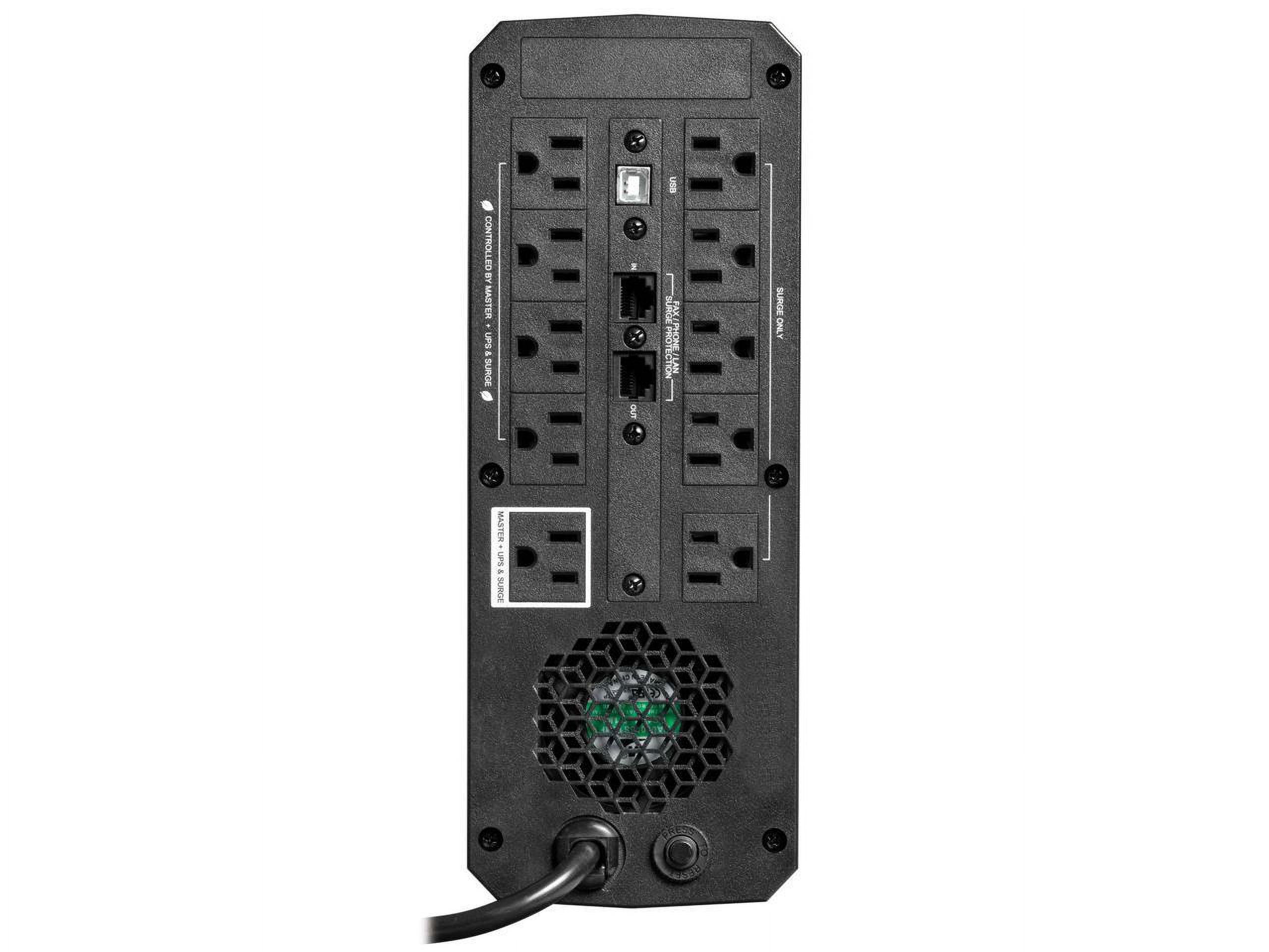 Tripp Lite UPS 1200VA 720W 120V Pure Sine Wave Gaming UPS Battery Backup - LCD, AVR, RGB LEDs, USB Charging, Power Saving