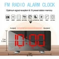 thumbnail image 5 of sruoe Alarm Clock, Digital Clocks, Clock Alarm Bedside, Clock Alarm Radio, LED Clock Alarm Digitalalarm, Mirror Digital Clock, Heavy Sleepers Alarm Clock, Plastic, 5 of 6