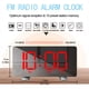thumbnail image 5 of Reloj despertador digital de radio LED con repetición, FM Radio, pantalla de 7 pulgadas, carga USB, reloj electrónico creativo del sueño, 5 of 7