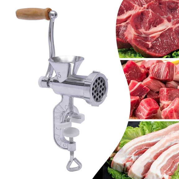 Meat Grinder Mincer Stuffer Heavy Duty Manual Sausage Filler Sauce Maker Puree Machine