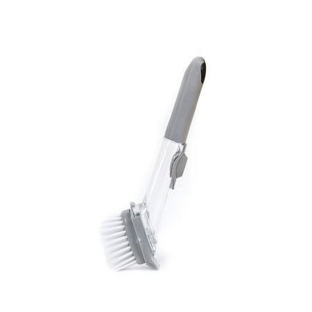 

Double Use Kitchen Cleaning Brush Scrubber Dish Bowl Washing Automatic Liquid Dispenser Kitchen Pot Cleaner Tool New