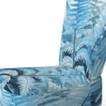 thumbnail image 4 of Designart « Dreaming Amid Azure Ferns II » Fauteuil d'Appoint Rembourré à Fougères Bleues - Fauteuil Moderne pour Salon, 4 of 7