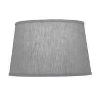 Stiffel ST13 13 x 16 x 10 in. Hardback Drum Lamp Shade, Geneva Linen Ash