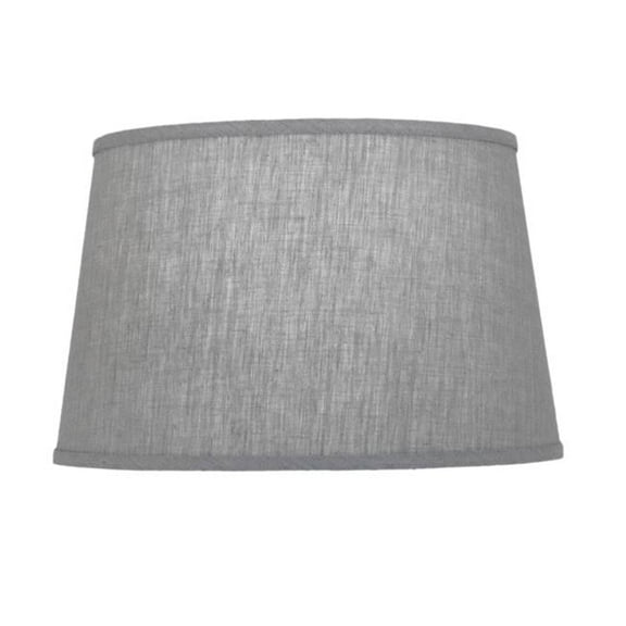 Stiffel ST13 13 x 16 x 10 in. Hardback Drum Lamp Shade, Geneva Linen Ash