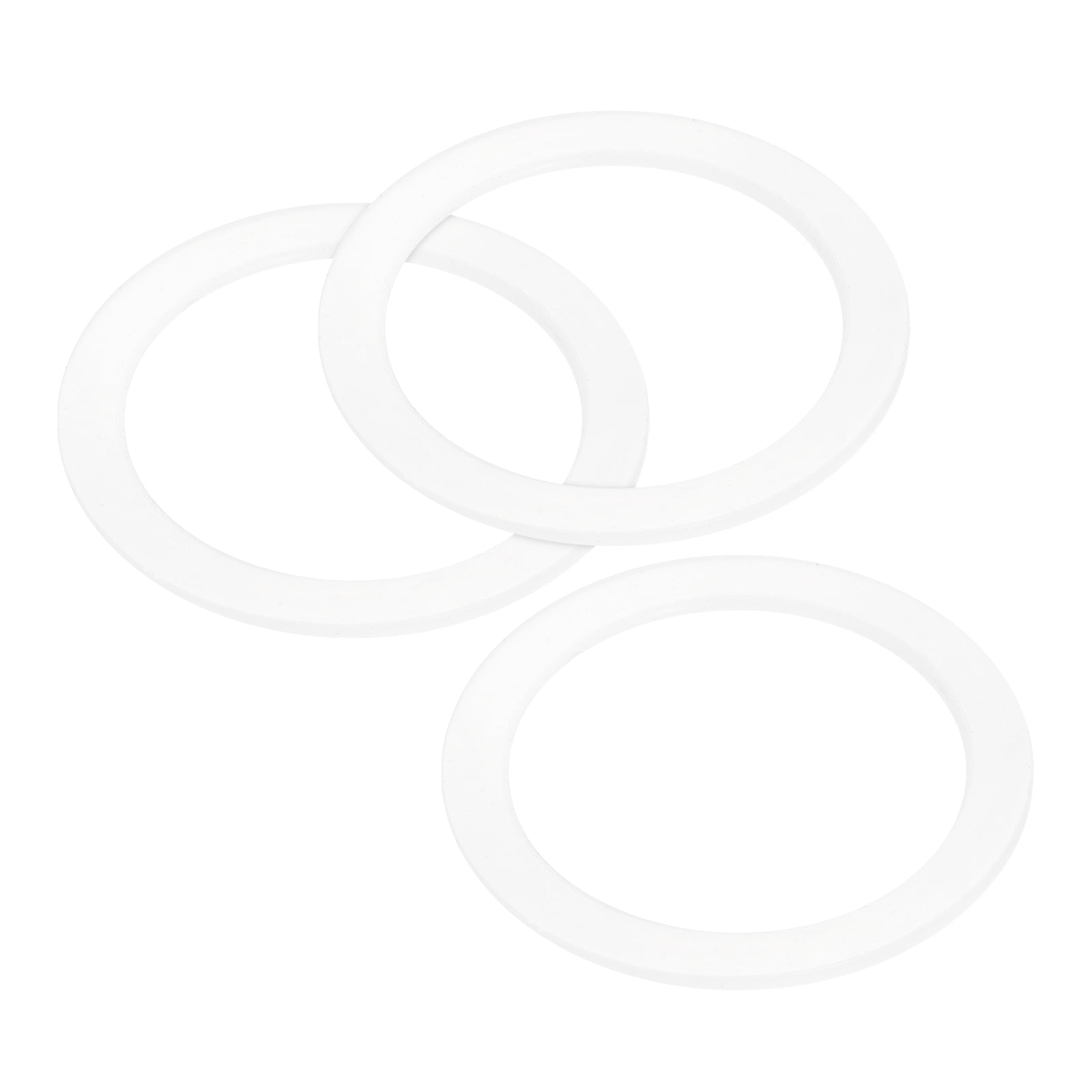 Uxcell Gasket Seal Coffee Maker White Silicone Ring 55x72x2.5mm for 6