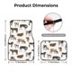 thumbnail image 5 of Fotbe Cow Juego de 4 Tapetes para Auto con Estampado – Alfombrillas de Goma Reforzada, Diseño Antideslizante, Protección para Todo el Año – Vehículos, Autos, Camionetas y SUVs, 5 of 7