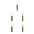thumbnail image 3 of Sonducket Hexágono Columna Encanto Colgantes Colgantes Encantos de cristal DIY Aventurina verde Type2 NO2, 3 of 6
