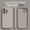thumbnail image 2 of Funda de silicona líquida de lujo para teléfono, carcasa trasera a prueba de golpes para iPhone 11, 13, 12, 14, 15 Pro Max, 15 Plus, accesorios, 2 of 5