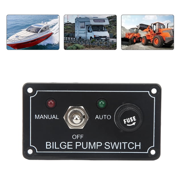 Panel de Interruptor de Palanca de Balancín, Panel de Interruptor de Bomba de Sentimientos de 12V de 12V para RV