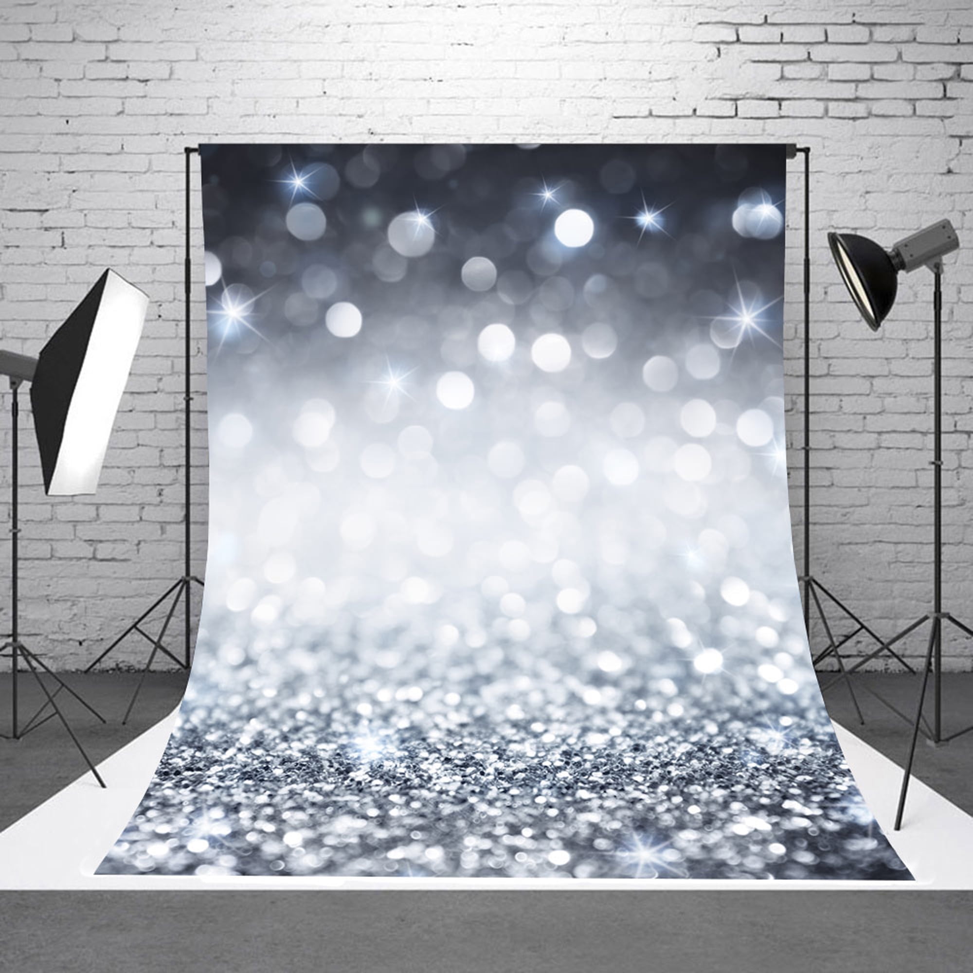 Lelinta 5x7ft Golden Glitter Bright Dots Photo Shoot Background Studio Props 