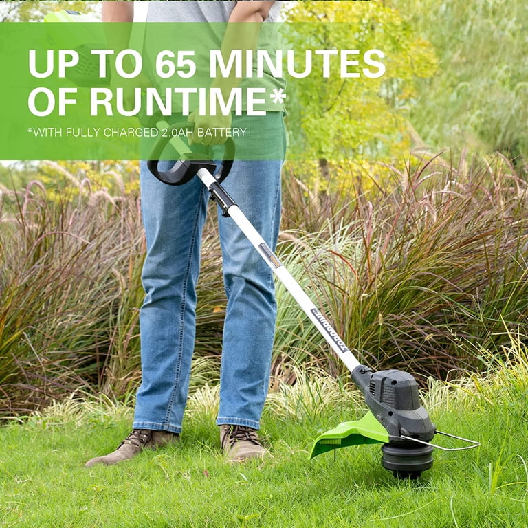 Greenworks, String Trimmer, 80V, 13-inch, Battery and Charger