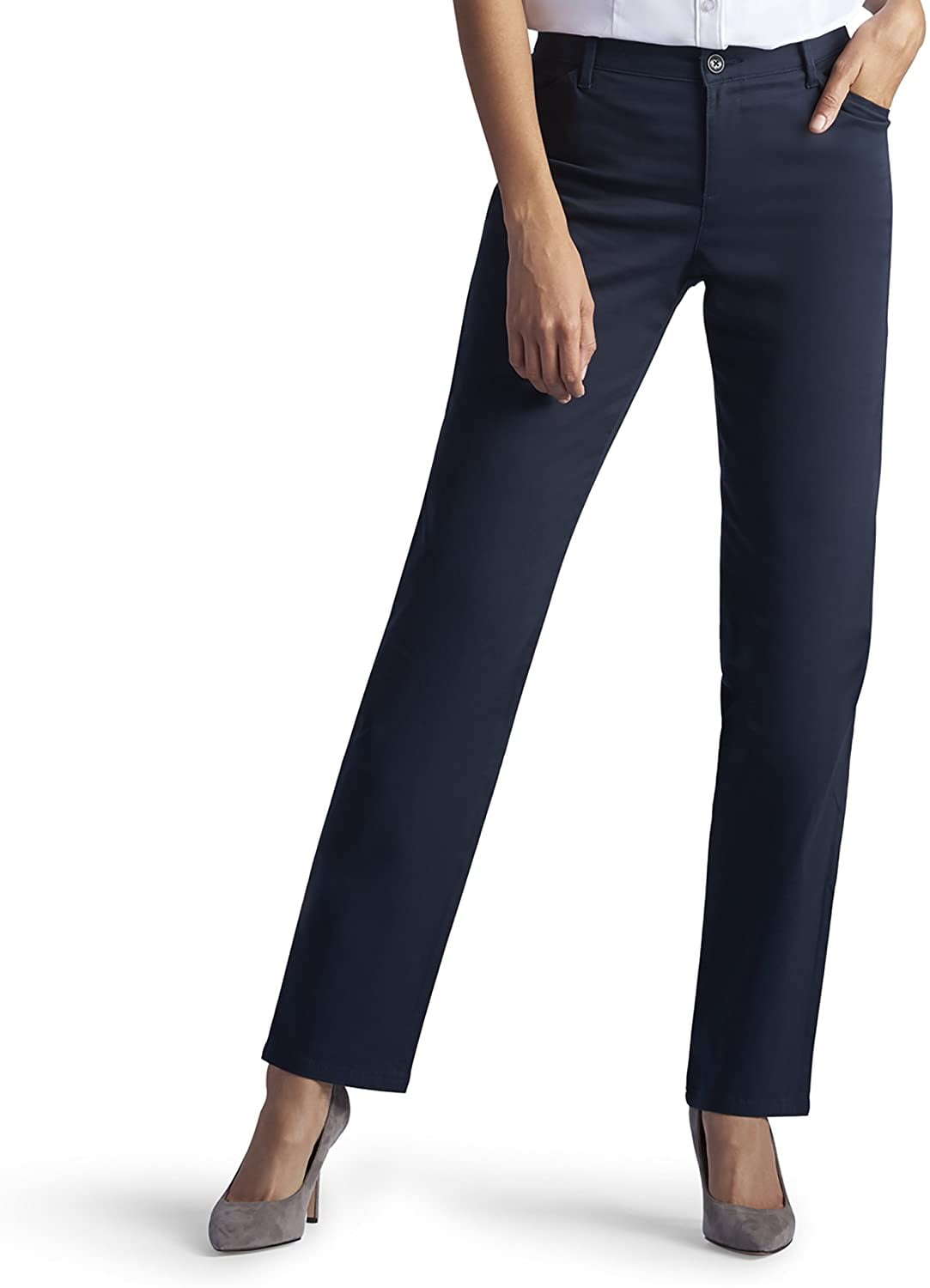 LEE Womens Relaxed Fit All Day Straight Leg Pant - Walmart.com