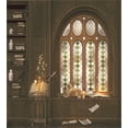 thumbnail image 3 of Ambesonne Gothic Duvet Cover Sets, Medieval Library Cat, 2-King, Taupe, 3 of 7