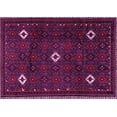 thumbnail image 1 of Ahgly Company Indoor Rectangle Persian Pink Traditional Area Rugs, 7' x 10', 1 of 4