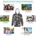 thumbnail image 6 of Bingfone Wildflower Watercolor 1 Pattern Youth Classic Hoodies Soft Hooded Pullover Sweatshirts for Girls and Boys, 6 of 6