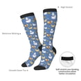thumbnail image 4 of Fotbe Chicken Family Calcetas Divertidas Estampadas para Hombre y Mujer, Calcetas de Algodón hasta la Rodilla para Caminar, Correr, Enfermería y Embarazo, 4 of 6