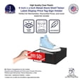 thumbnail image 2 of 4 Pack Acrylic Shelf Talker 8" Wide by 3" High for Product Features QR Codes and UPC Labels Clear Side Loading Moveable Branding and Product Highlights Sign Holder, 2 of 8