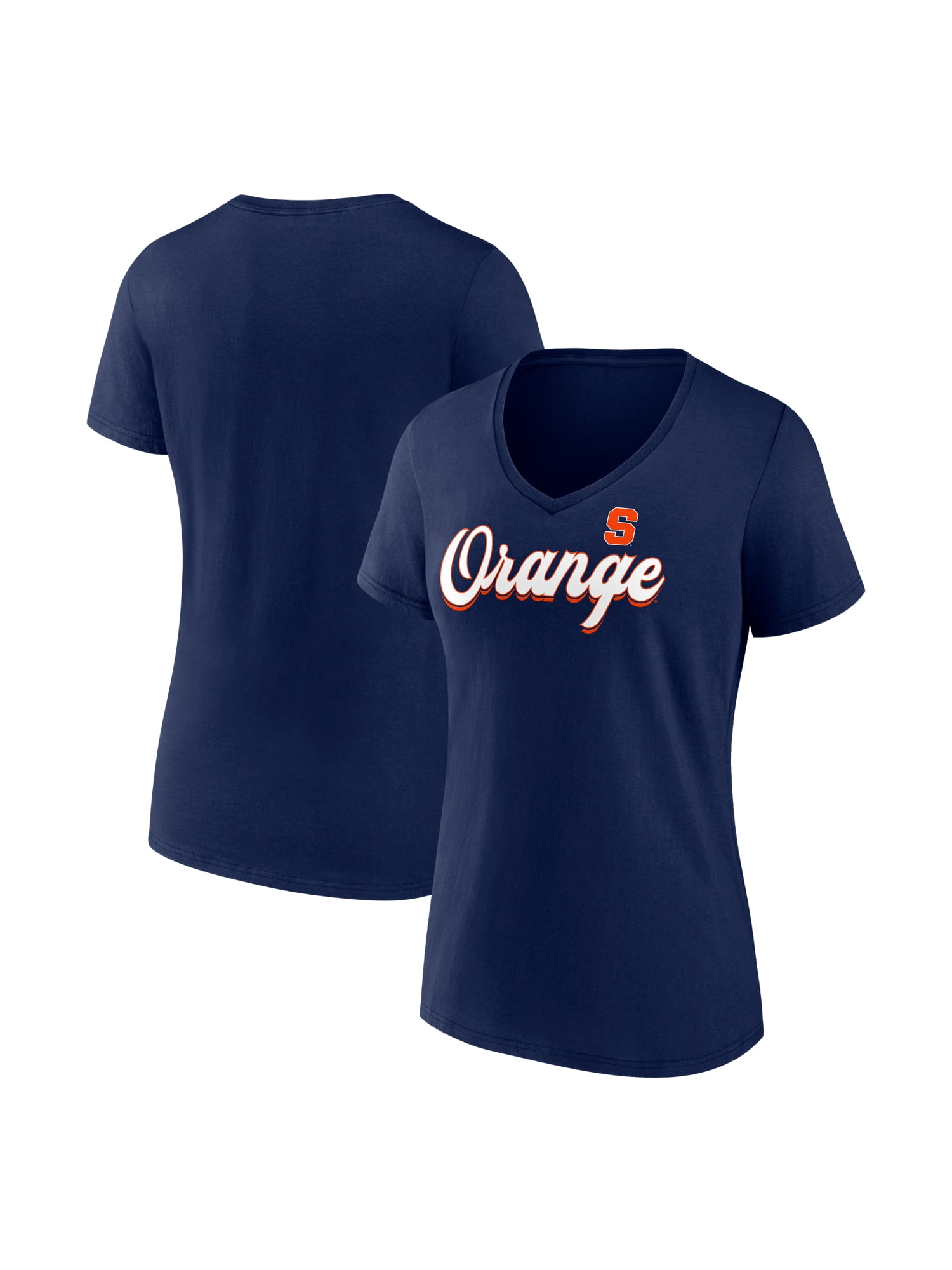 NCAA Syracuse Orange Women's Cotton Navy Short Sleeve T-Shirt