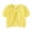 Yellow, variant on Toddler Girls Short Sleeve Knit Cardigan, Heart Pattern Sweater Shrug