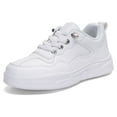 thumbnail image 7 of YAZI Boys Girls White Sneakers High Top Walking Shoes (Toddler Little Big Kid), 7 of 7