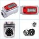 thumbnail image 3 of 2X Medidor de Flujo de Turbina Digital de 1 Pulgada Pantalla LCD Digital con Medidor de Flujo de Combustible de Contador NPT para Medir El Aceite del Motor, 3 of 7
