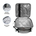 thumbnail image 3 of Insulated Square Lunch Bag with Side Mesh Pocket Fashion Lunch Box Reusable Lunch Tote 10.5" x9.5" x3.5" Cute Snowman and Christmas Tree, 3 of 6