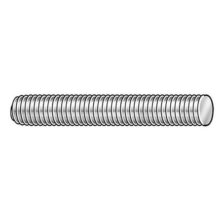 

ZoroSelect Fully Threaded Rod 7/16 -20 2 ft Steel Low Carbon Zinc Plated Finish