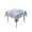 SteelBlue, variant on Coastal Jellyfish Table Cloth, Waterproof Tablecloth for Square Tables, Beach Nautical Ocean Coral Seahorse Vintage Reusable Washable Fabric Table Cover for Restaurant Kitchen Dining Tables 60"x60"