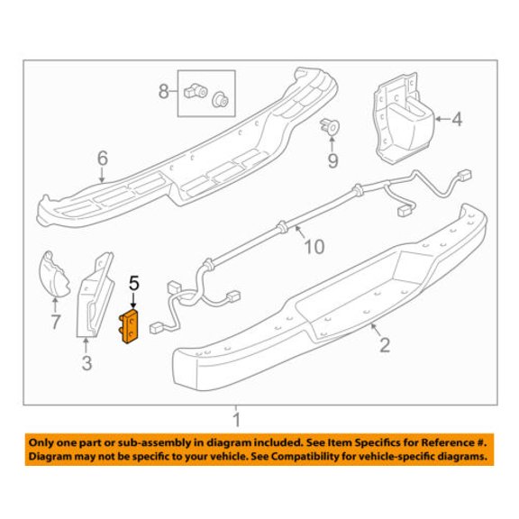 GM OEM Rear Bumper-Stud Plate 15995787