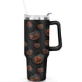 thumbnail image 2 of Spooky Night Tumbler 40oz - Full Moon Witch Artwork Insulated Reusable Mug with Straw, 2 of 9