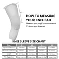 thumbnail image 2 of Knee Sleeve Pair Kneepad Pads Crashproof Antislip Basketball Leg Sleeve Protective Pad Support Guard Padded Breathable Compression Wear Hexpad - 2 Packs, 2 of 7