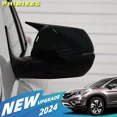 thumbnail image 2 of Horn Shape ABS Carbon Fiber Style Rear View Side Mirror Cover Rearview Caps For Honda CR-V CRV 2017-2020 Gloss Black, 2 of 6