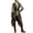 AB14 Army Green, variant on Bainana Halloween Hooded Tops For Adult Women Medieval Theme Stage Performance Clothes For Halloween Party