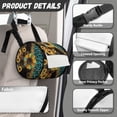 thumbnail image 6 of SEANATIVE Sunflower Round Tissue Organizer Bag for Camping Outdoor Leopard Print Paper Towels Rolls Organizer with Adjustable Strap Lightweight Car Paper Organizer Dispenser, 6 of 7