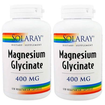 Solaray Magnesium Glycinate 400 mg, 120 Vegetarian Capsules - 2