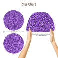 thumbnail image 2 of violet leopard purple Silk Bonnet for Sleeping Women Men, Adjustable Elastic Satin Bonnet Bonnet for Sleeping, Soft Similar Silk Curly Cuteness Hair Bonnet for Sleeping, 2 of 7