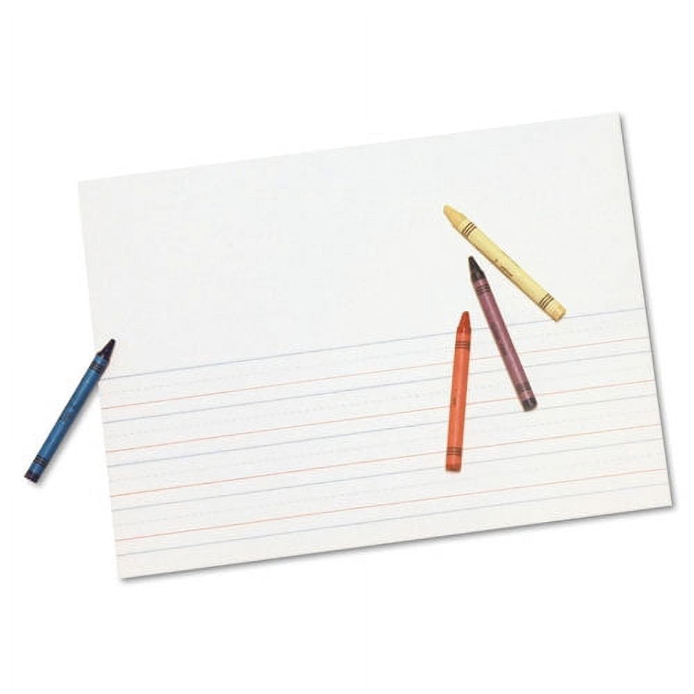 Multi-Program Picture Story Paper, 16 Lb, 5/8" Long Rule, One-Sided, 9 X 12, 500/pack | Bundle of 2 Packs