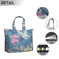 thumbnail image 3 of Flower Women's Large Weekend Travel Bag Moving Canvas Handbag Thick Double Layer Beach Weekend Travel Unisex Hospital Maternity Delivery with Toiletry Waterproof, 3 of 5